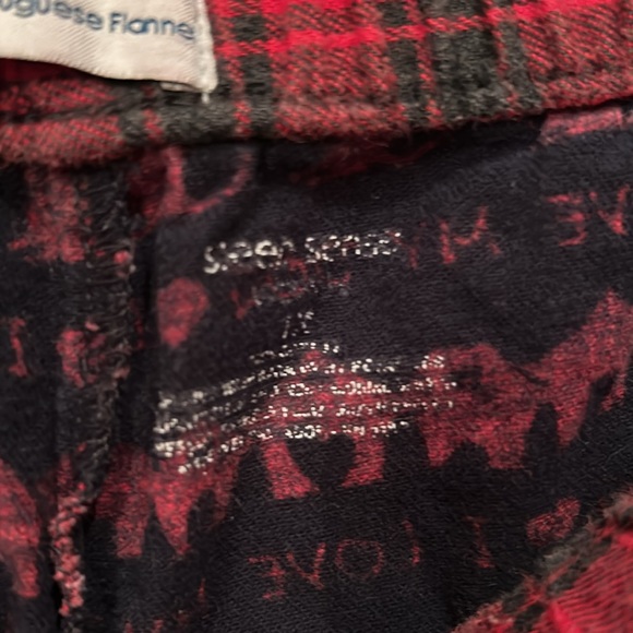 Sleep Spence - 2 Pc Black & Red, “I ❤️ My Dog” Pajamas, XL Shirt & 1X Pants - Picture 7 of 8